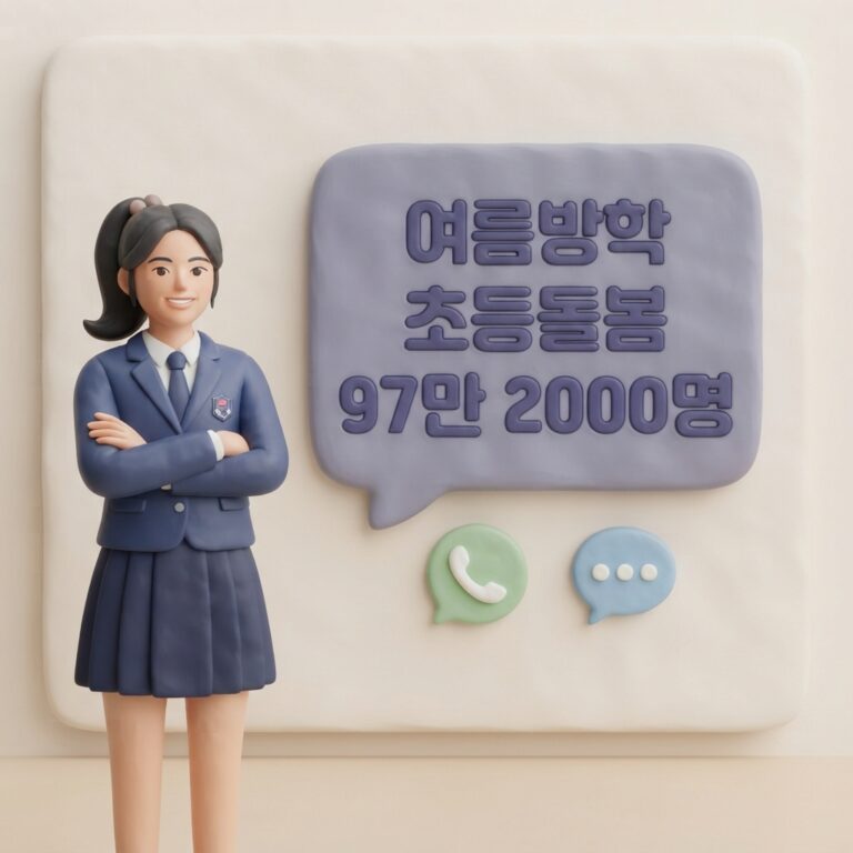 방학 중 틈새돌봄 27일 시작, 초등 학부모 신청 방법과 이용료 총정리