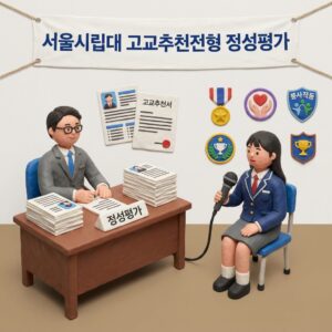 서울시립대 고교추천전형 정성평가 20% 확대, 2027 수시 1036명 — 내신 전략 어떻게 바꿔야 하나