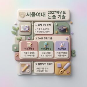 서울여대 논술 기출 주제 공개, 수능최저 없는 논술 120명 어떻게 뚫을까