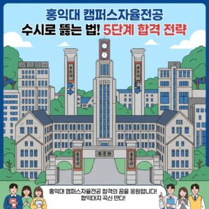 홍익대 캠퍼스자율전공 수시로 뚫는 법 — 모의논술 25일 마감, 무전공 컨퍼런스 8월 6일