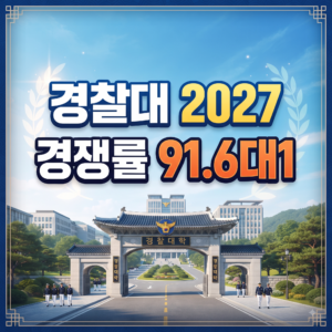 경찰대 2027 경쟁률 91.6대1 역대급 상승 — 1차 합격 그다음, 2차 시험과 수능 전략은?